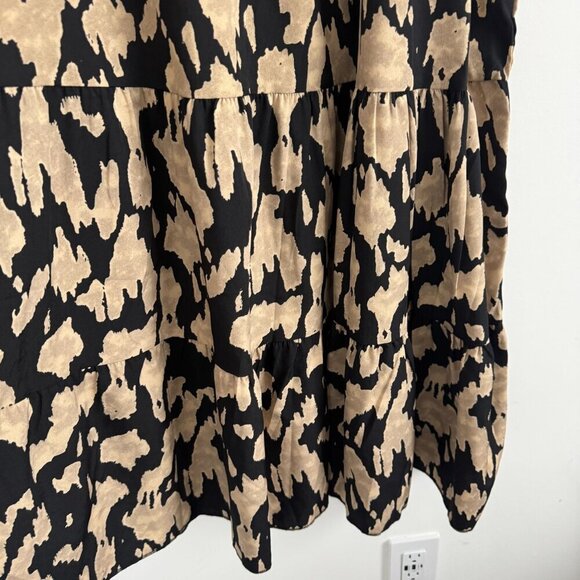 Shein Women Leopard Print Maxi Short Sleeve Dress Size L - Picture 5 of 7